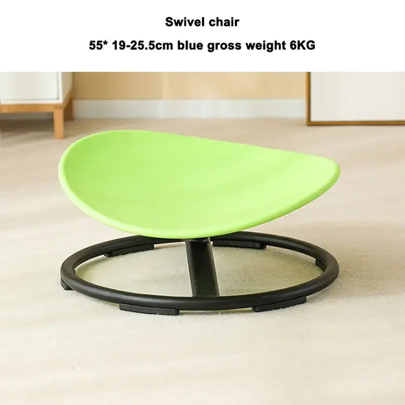 Indoor&Outdoor Obstacle Course Fitness Equipment Kids Metal Base Non-Slip Spin Sensory Chair Metal Base Non-Slip Kids Swivel Chair