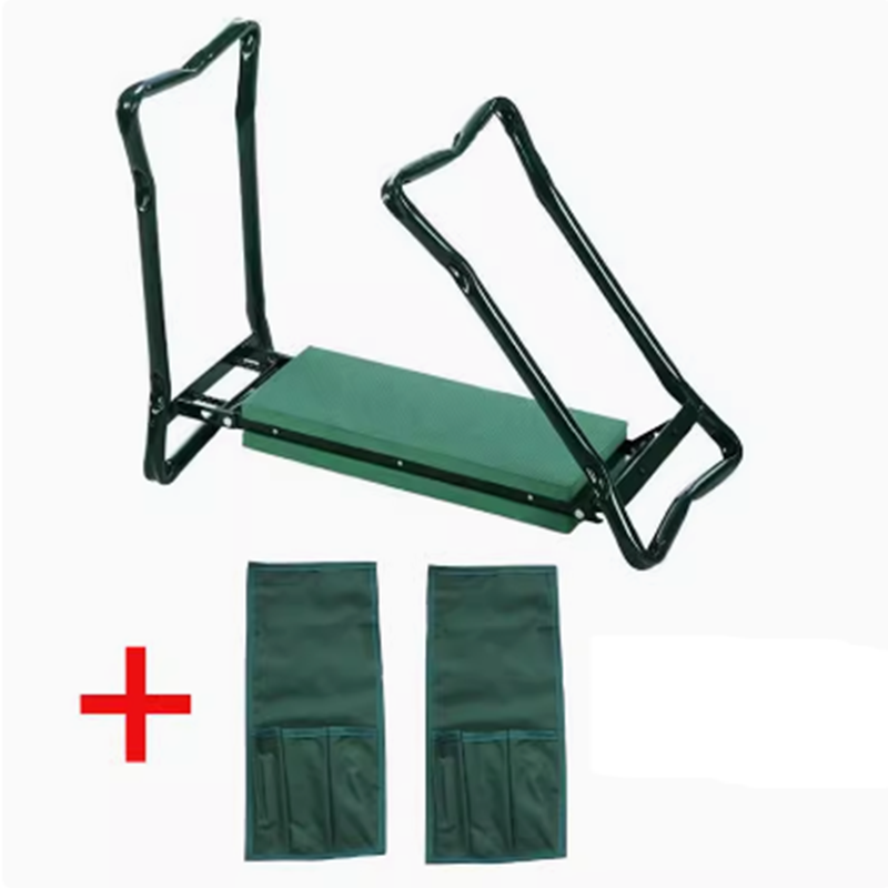 Kneeler Seat Garden kneeling stool with 2 tool kits sponge non-slip folding stool garden farmland weeding low stool bench