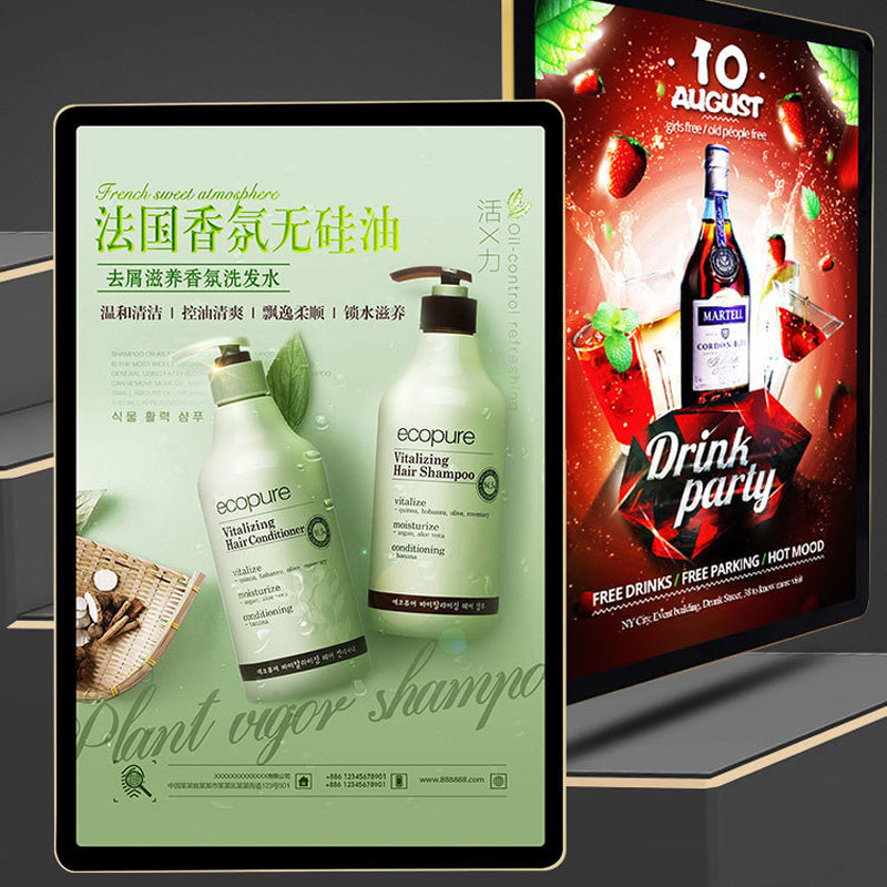 60* 90Cm Led Picture Light Box Custom Aluminum Poster Frame Snap Advertising Led Light Box