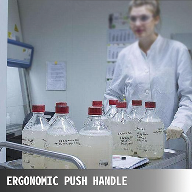 Lab Rolling Cart 3 Shelves Shelf Stainless Steel Rolling Cart Catering Dental Utility Cart Commercial Wheel Dolly Restaurant Dinging Utility Services