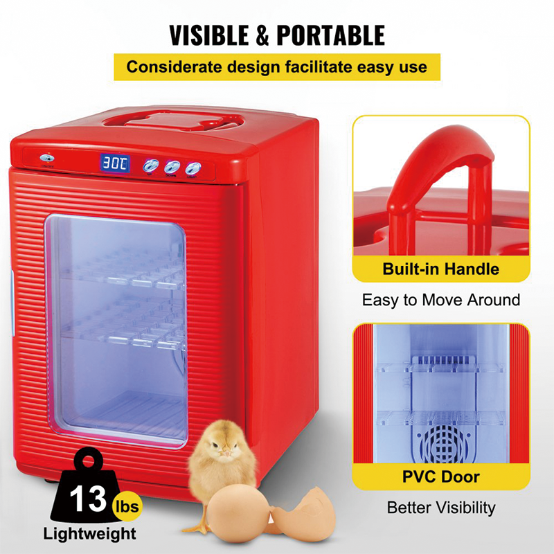 Reptile Incubator 25L Scientific Lab Incubator Digital Incubator Cooling and Heating 5-60°C Reptile Egg Incubator 12V/110V Work for Small Reptiles,Natto,Yeast Fermented Bread Maker