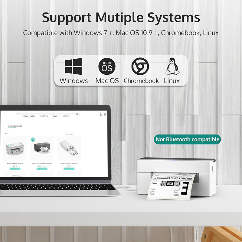 High Speed USB Thermal Printer Shipping Label Printer 4x6 Label Printer for Shipping Packages Supports ShipStation UPS FedEx Ebay