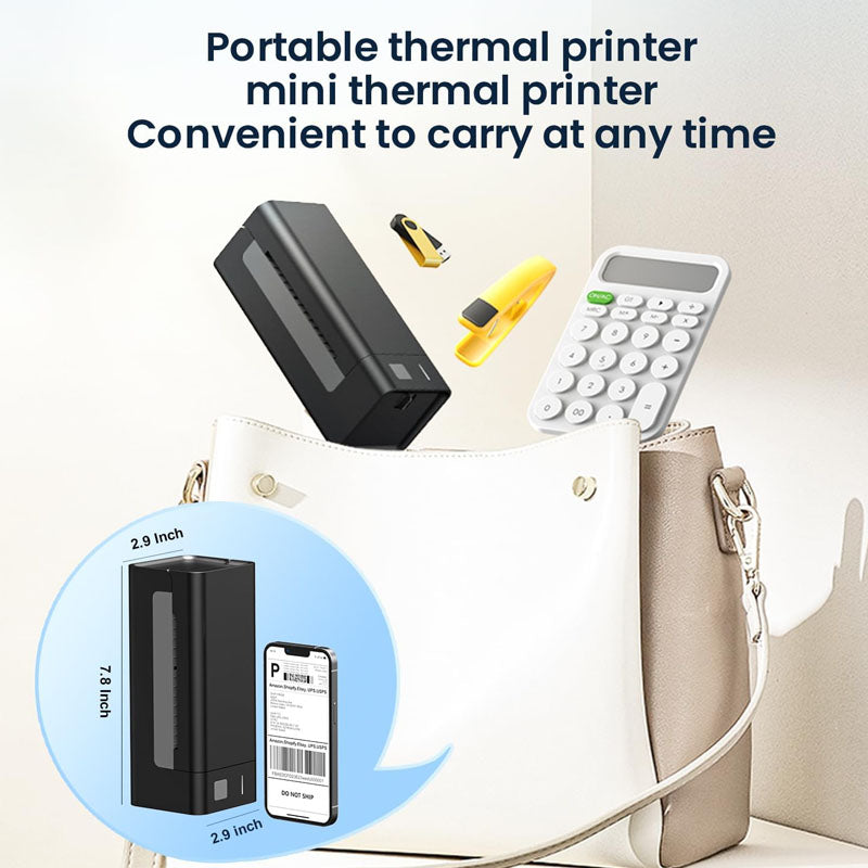 Label Printer for small business 4x6 Bluetooth thermal printer 300mm/s desktop printer labels maker