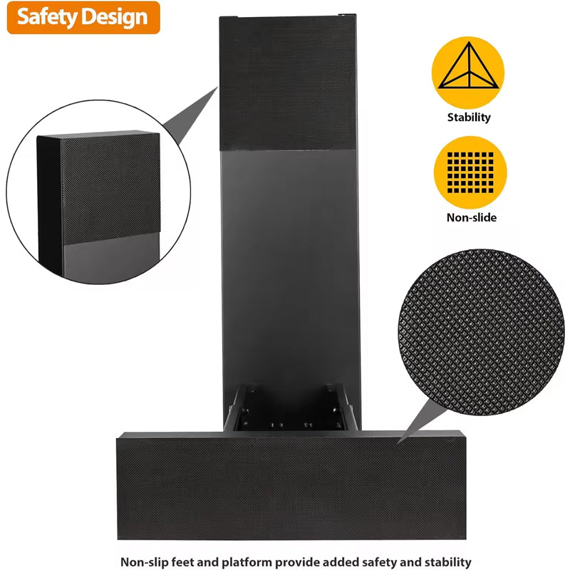 Ladder Extender 23.7x7.5-Inch Ladder Stabilizer Extension Ladder 13.4-19-Inch Adjustable Height Range High Strength Ladder Leveler