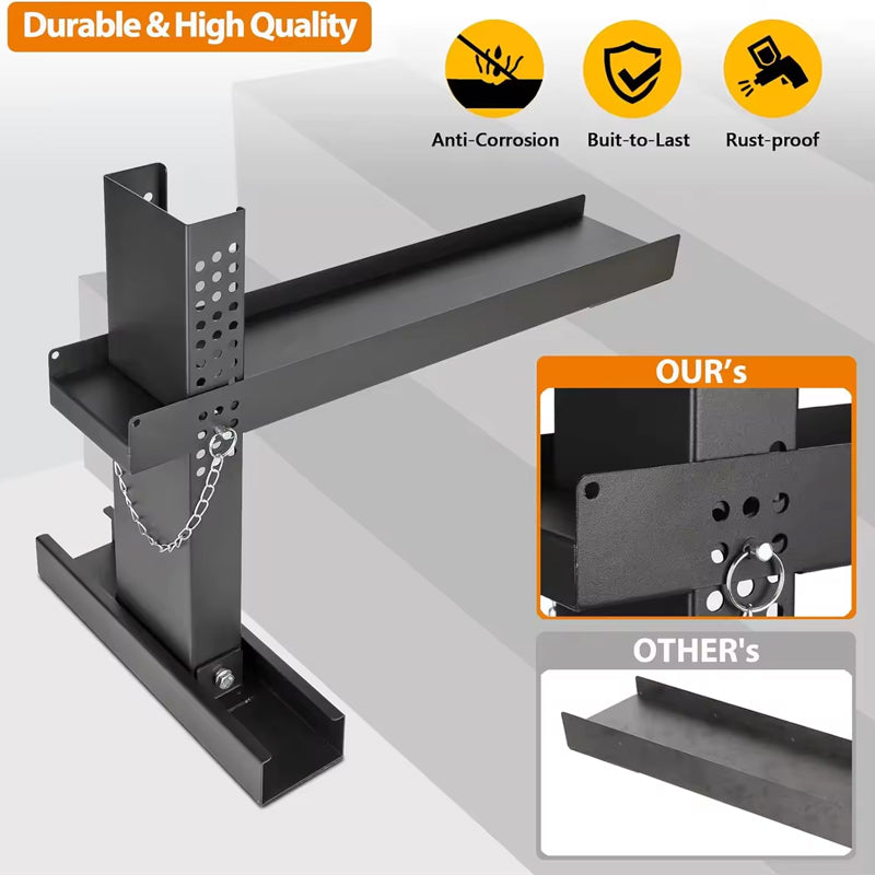 Ladder Extender 20x4.7-Inch Standard Ladder Leveler Extension Ladder 10.2-16.5-Inch Adjustable Height Range High Strength Ladder Stabilizer