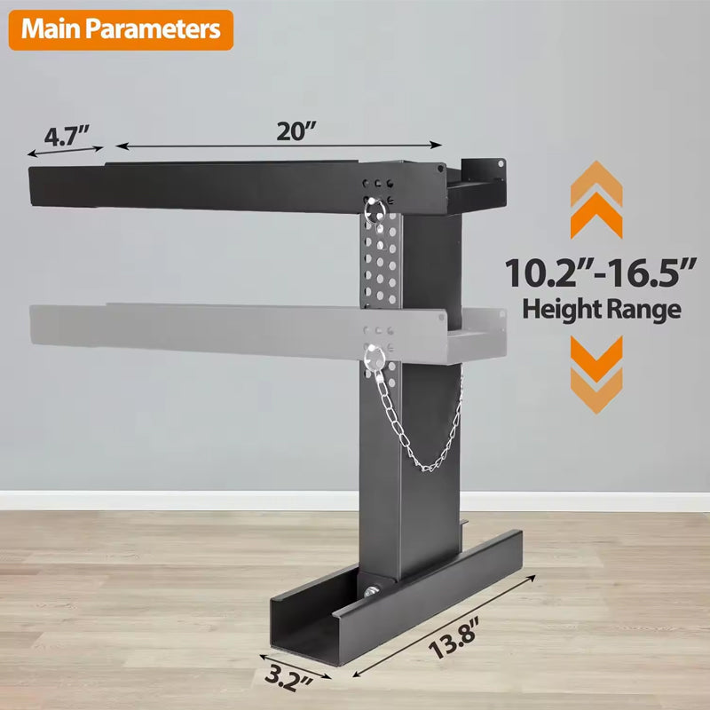 Ladder Extender 20x4.7-Inch Standard Ladder Leveler Extension Ladder 10.2-16.5-Inch Adjustable Height Range High Strength Ladder Stabilizer