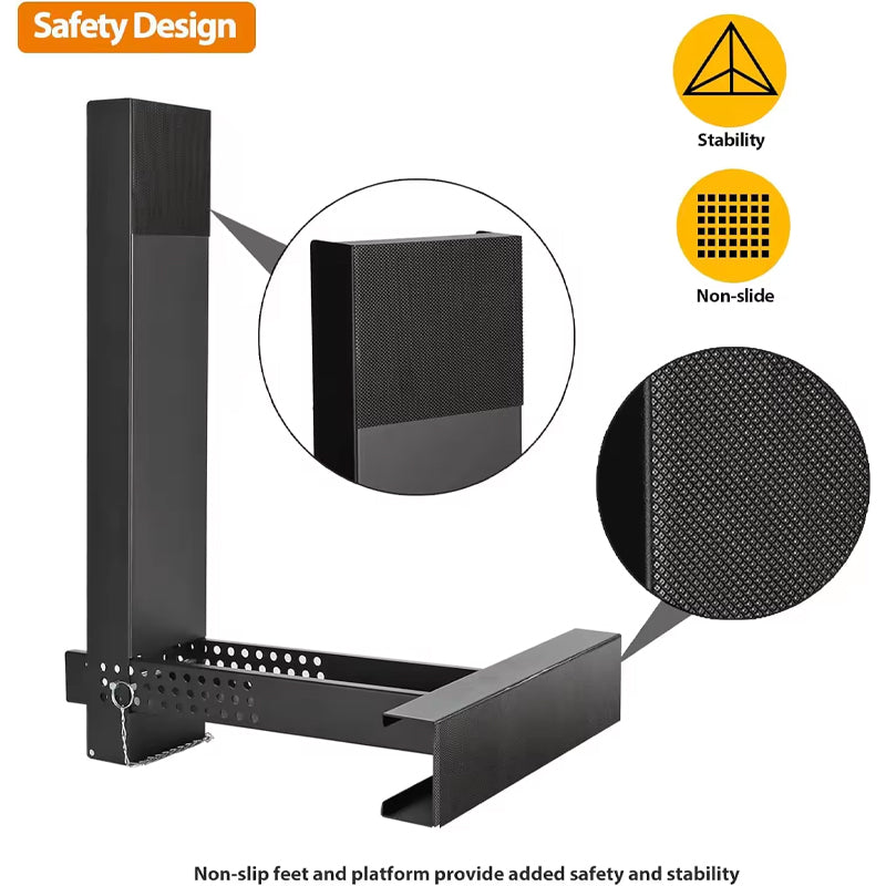 Ladder Extender 20x4.7-Inch Standard Ladder Leveler Extension Ladder 10.2-16.5-Inch Adjustable Height Range High Strength Ladder Stabilizer