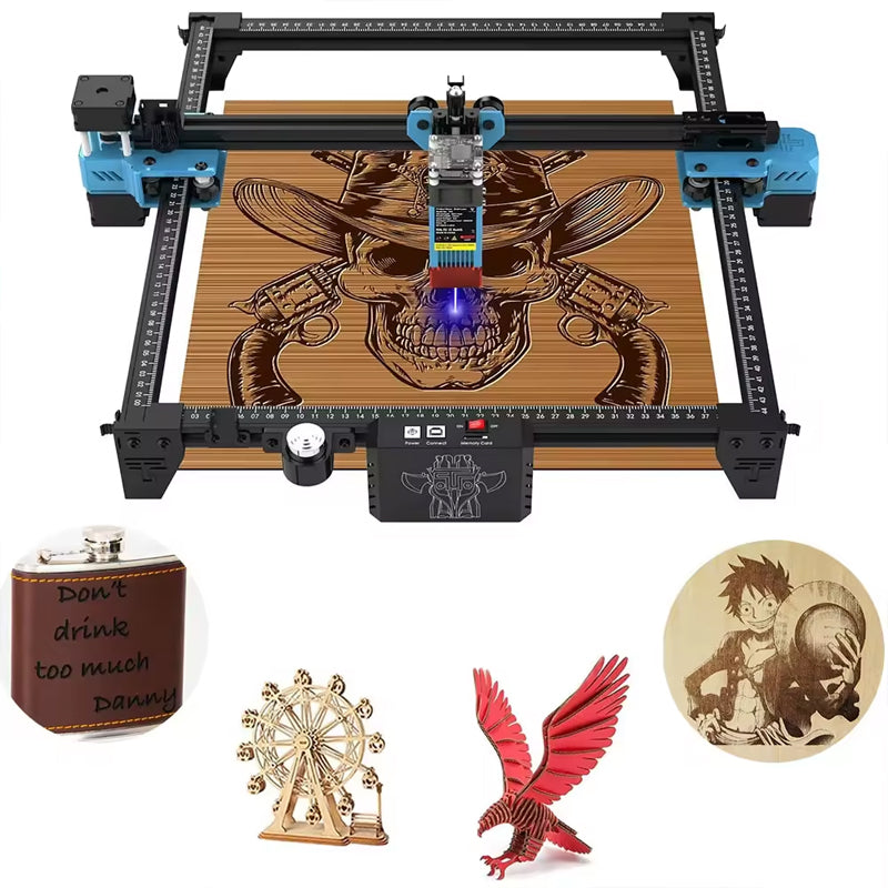 TTS 55 Desktop De Grabado Laser Engraving Lazer Cnc Cutting For Acrylic Graving Metal Co2 Laser Marking Machine