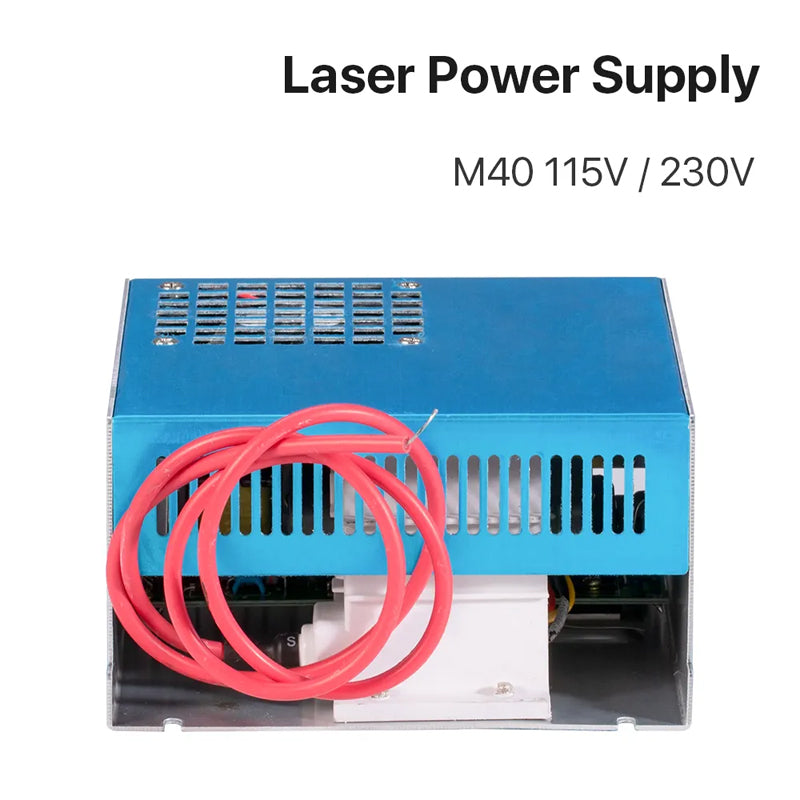 CO2 40W Laser Power Supply 110V/220V For CO2 Laser Parts Cutting Machine Equipment