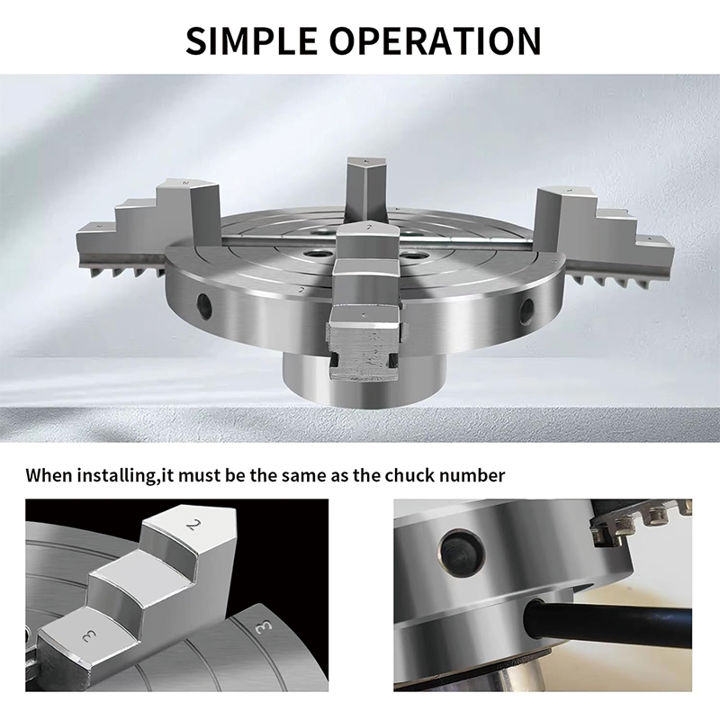 Wood Lathe Chuck Set,6 Inch,1 x 8TPI Lathe Chuck 4 Jaws Self-Centering Lathe Chucks Thread,for Woodturning