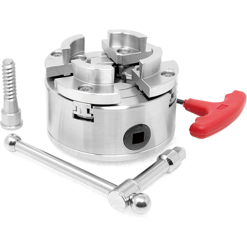 3.75-Inch 4-Jaw Self-Centering Lathe Chuck Set,KP96 Lathe Chuck, for Lathe, Precision Machining, Grinding Machines, Milling Machines