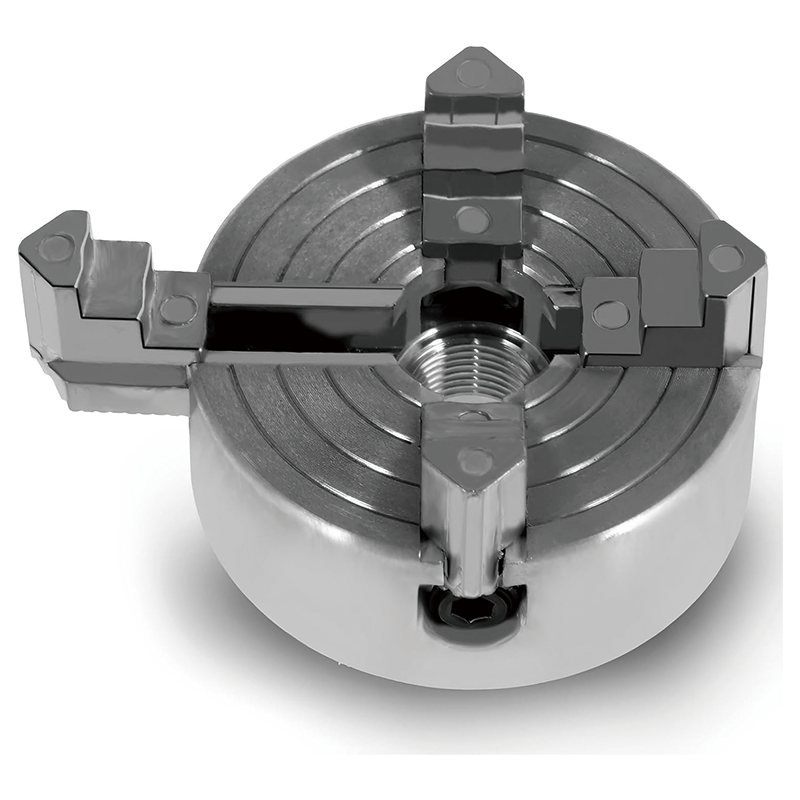 4-Jaw Metal Lathe Chuck Kit,Wood Turning Chuck,Zinc Alloy Self-Centering Wood Lathe Chuck with Wrench for Woodworking