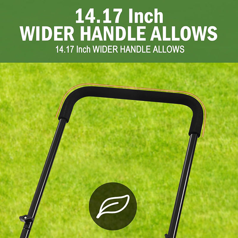 20 Inch Reel Mower Push Lawn Mower Universal Manual Lawn Mower with Grass Catcher Adjustable Cutting Height