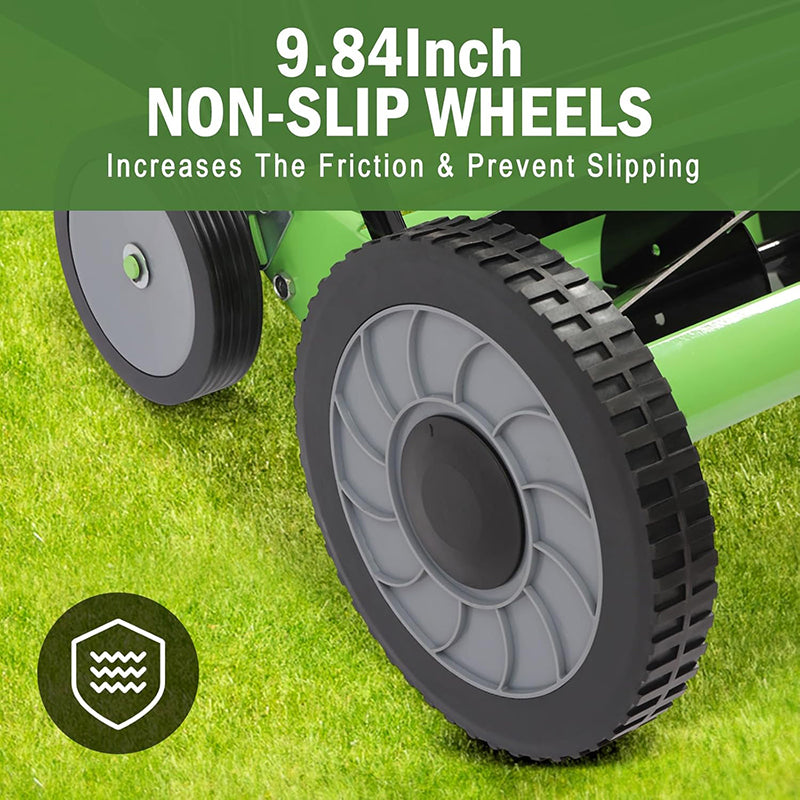 20 Inch Reel Mower Push Lawn Mower Universal Manual Lawn Mower with Grass Catcher Adjustable Cutting Height