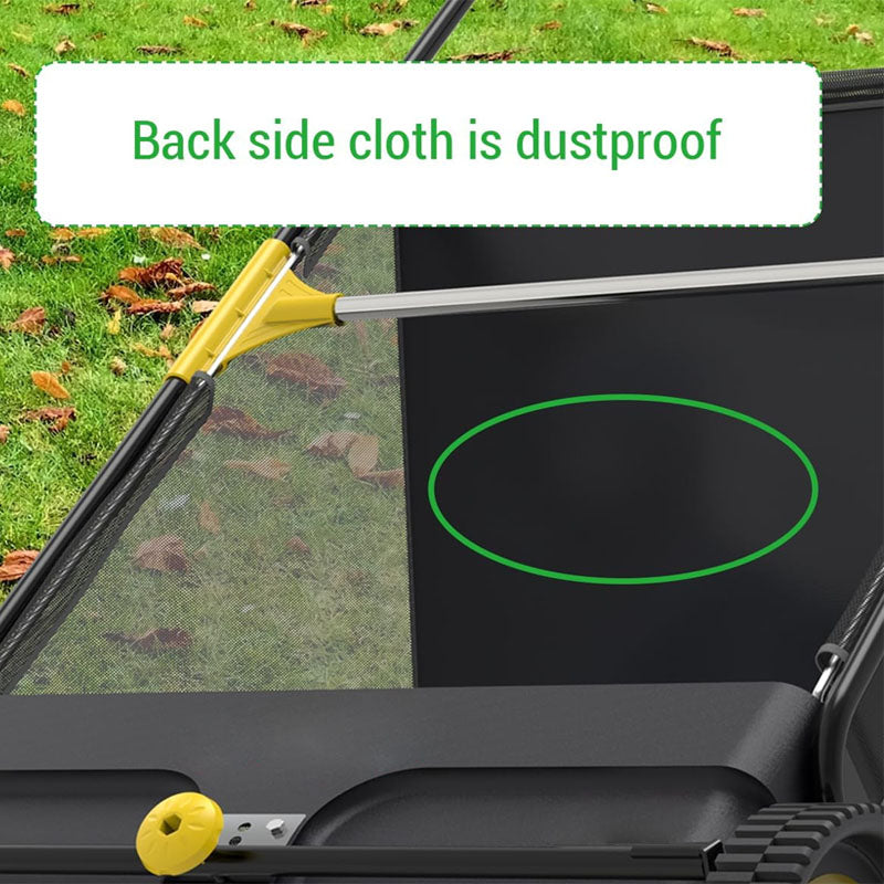 Lawn Sweeper 26-Inch Walk-behaind Push Lawn Sweeper Strong Rubber Wheels & Heavy Duty Thickened Steel