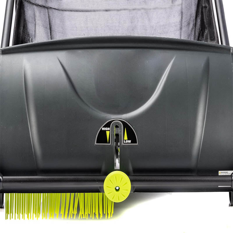 Lawn Sweeper 21-Inch Width Leaf & Grass Push Lawn Sweeper Strong Rubber Wheels & Heavy Duty Thickened Steel