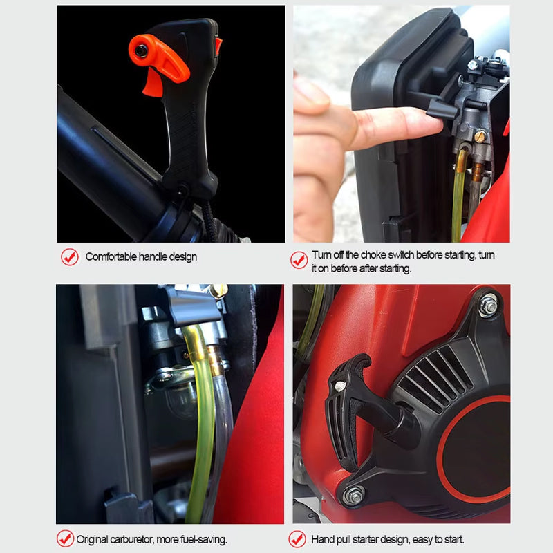 63CC 2-Stroke Backpack Gasoline Engine Leaf Snow Blower