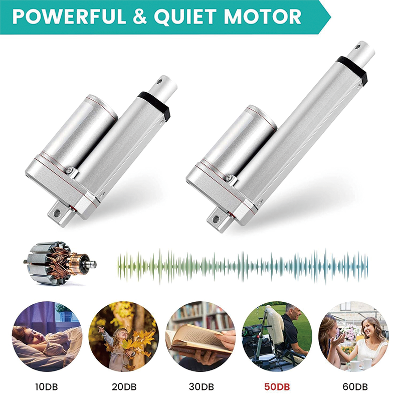 Linear Actuator,Heavy Duty 330lbs Solar Tracker Linear Actuator Multi-Function,with Mounting Bracket and IP54 Protection(12V, 12")