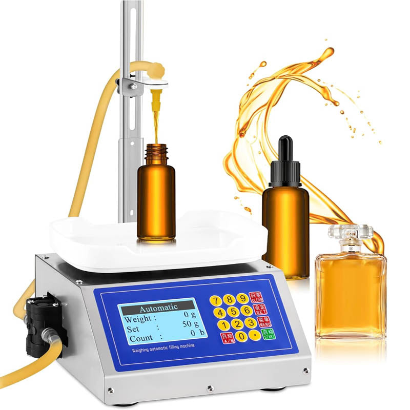 Liquid Filling Machine 1-105Oz Automatic Bottle Filler Digital Weight for Essential Oil Ink Perfume 110V