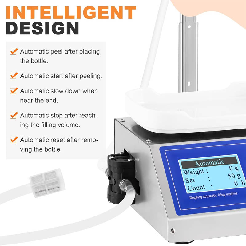 Liquid Filling Machine 1-105Oz Automatic Bottle Filler Digital Weight for Essential Oil Ink Perfume 110V