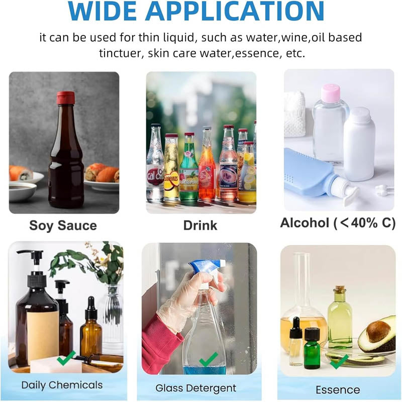 Liquid Filling Machine 1-135 Fl Oz Bottle Filler Machine Electric Digital Control Diaphragm Pump for Milk, Water, Wine, Beverage