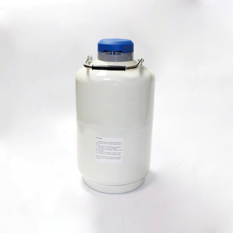 10L Liquid Nitrogen Container with Carry Bag, Aluminum Alloy Liquid Nitrogen Tank Dewar Cryogenic Container