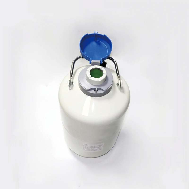 10L Liquid Nitrogen Container with Carry Bag, Aluminum Alloy Liquid Nitrogen Tank Dewar Cryogenic Container
