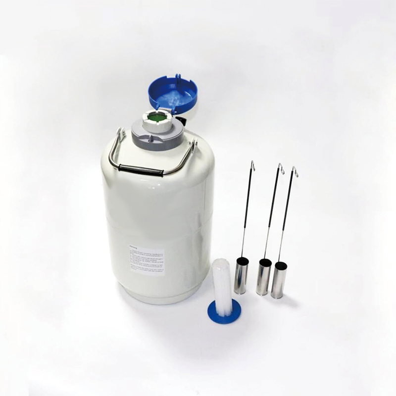 10L Liquid Nitrogen Container with Carry Bag, Aluminum Alloy Liquid Nitrogen Tank Dewar Cryogenic Container