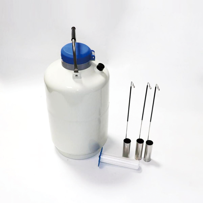 10L Liquid Nitrogen Container with Carry Bag, Aluminum Alloy Liquid Nitrogen Tank Dewar Cryogenic Container