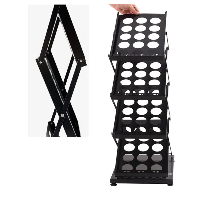 Iron A4 Folding Data Frame I Bookshelf Poster Foldout Exhibition Display Stand Vertical Floor Magazine Rack