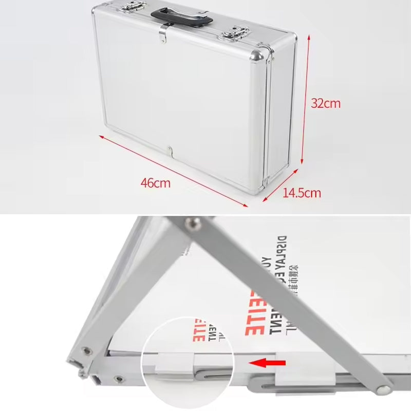 A4 Literature Display Stand Double Sided Floor-Standing Acrylic Shelves Folding Display For Magazines Brochures