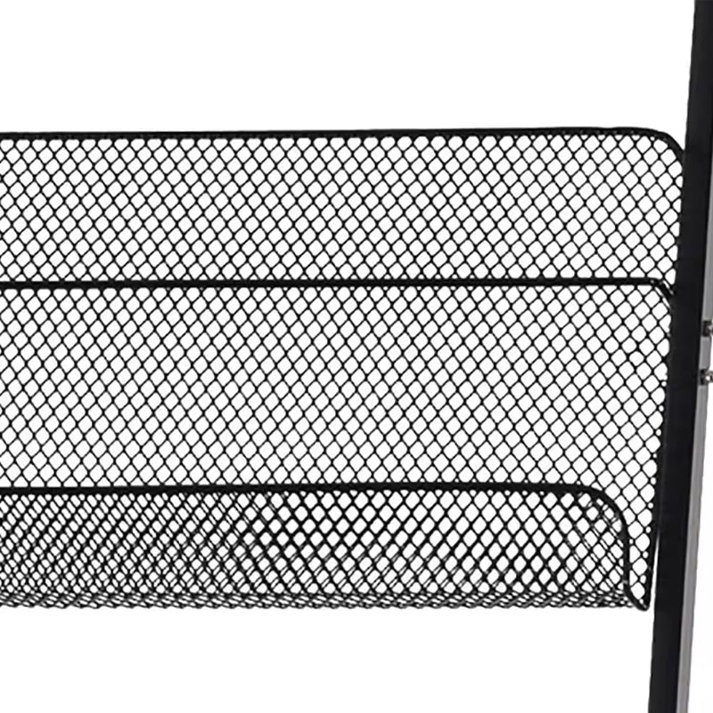 Magazine Rack Literature Display Stand With 4 Pockets Floor Standing Magazine Brochure Holder Rack Magazine Stand