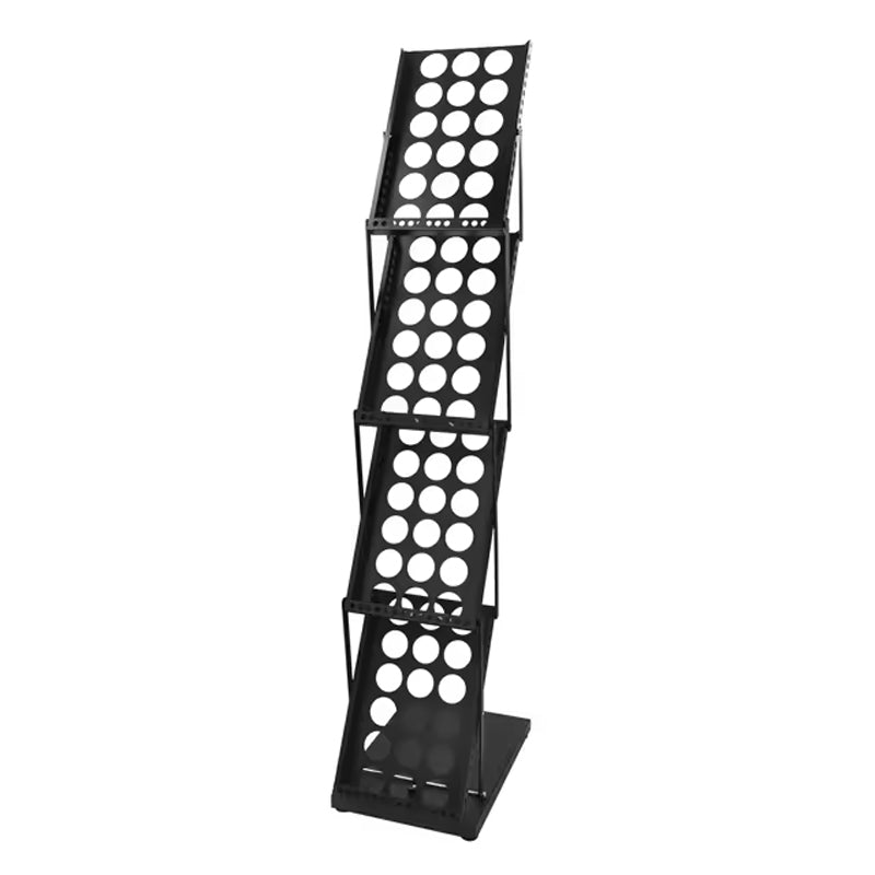 Iron A4 Folding Data Frame I Bookshelf Poster Foldout Exhibition Display Stand Vertical Floor Magazine Rack