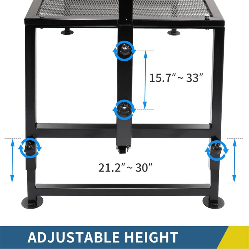 Goat & Sheep Stand 51x23 inches Livestock Stand height adjustable, Used for shearing wool, Black