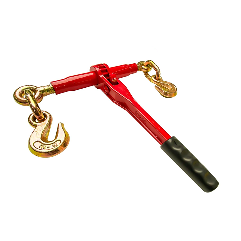 Load Binders,Ratchet Chain Ties 3/8" - 1/2" 2-Pack Load Ties with U-Hook, 9200 lbs Working Load, Safety Tension Ties for Towing