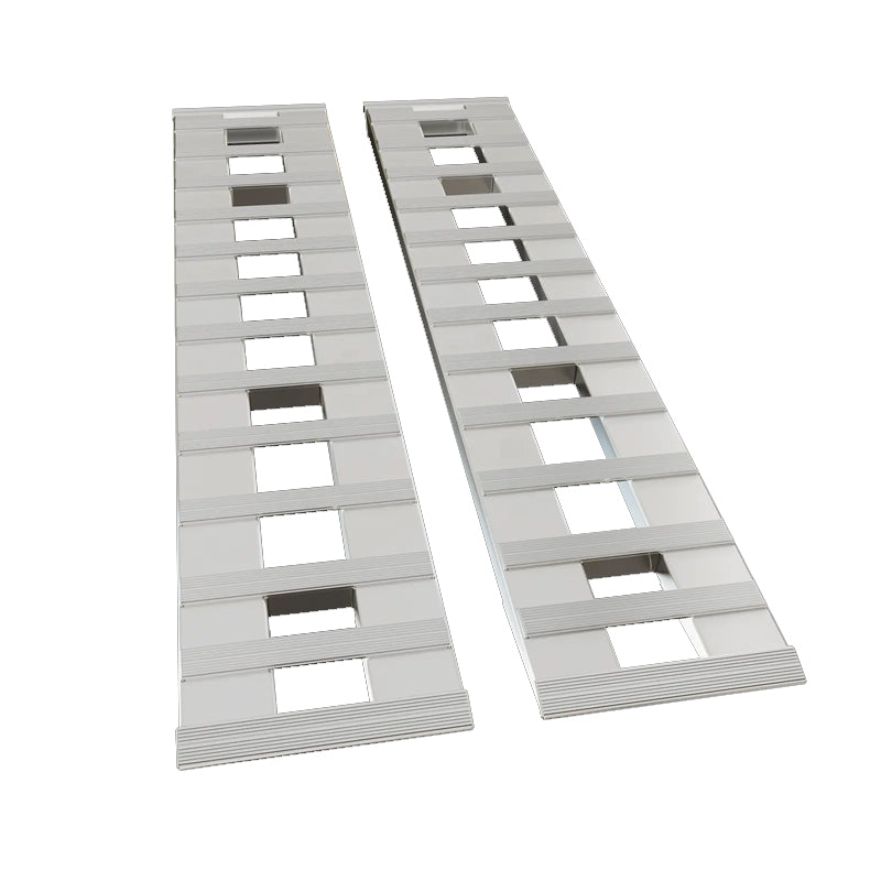 72" X 15" 7000 Lbs Aluminum Hook Ramp Car Truck Trailer Auto Hauler Tractor Pair