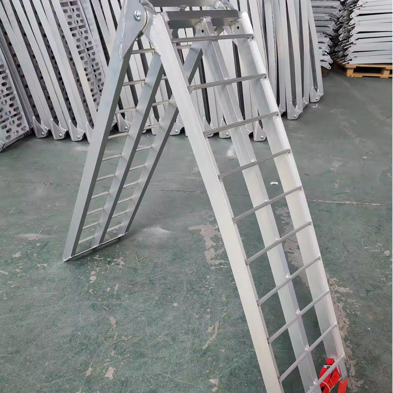 Easy To Carry Lightweight Silver Aluminum Ramps Motorcycle Aluminum Ramps Loading Trailer Transport Dock Ramps