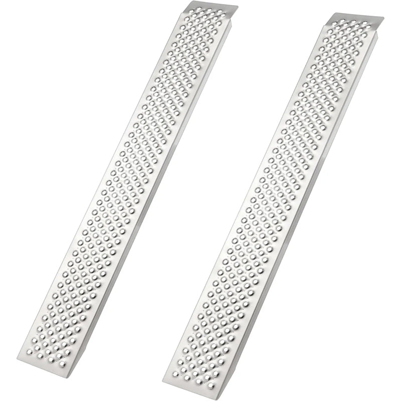 2 Ramps Lightweight Aluminum Ramps For Wheelchair Motorcycle Tractor Atv Truck Loading Ramps