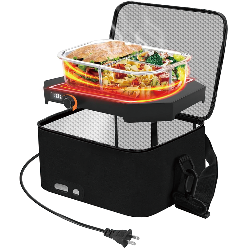 110V-220V Home/Office Food Warmer, Adjustable Temperature Food Warmer Electric Lunch Box for Cooking and Reheating Meals in Office, Travel, Hotel, Home