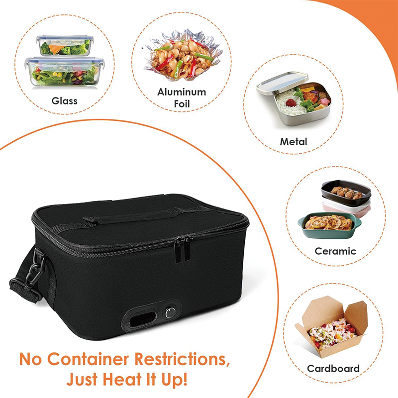 110V-220V Home/Office Food Warmer, Adjustable Temperature Food Warmer Electric Lunch Box for Cooking and Reheating Meals in Office, Travel, Hotel, Home
