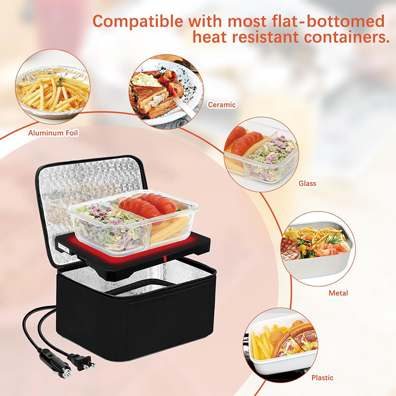 3 In 1 Home/Office Food Warmer, Mini Personal Portable Oven Electric Lunch Box Warmer Heater, Small Portable Microwave for Car