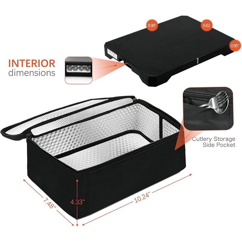 3 In 1 Home/Office Food Warmer, Mini Personal Portable Oven Electric Lunch Box Warmer Heater, Small Portable Microwave for Car