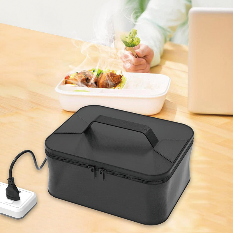 12V /110V Electric Home/Office Food Warmer, Lunch Box Personal Food Warmer Microwave Heated Lunch Box, Portable Oven for Office/Home/Truck/Outdoor