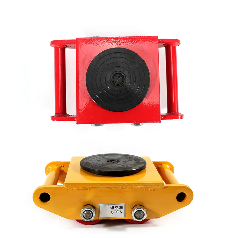 360°Rotating Machine Machinery Mover Dolly Skate Roller Move Heavy Duty 6T/13200lb Machinery Mover Dolly