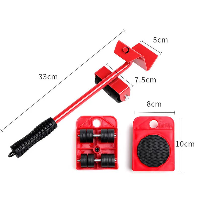 Hot Sales 4 Pack Heavy Moving Device Universal Wheel Moving Furniture Bed Pulley Labor Saving Moving Tools