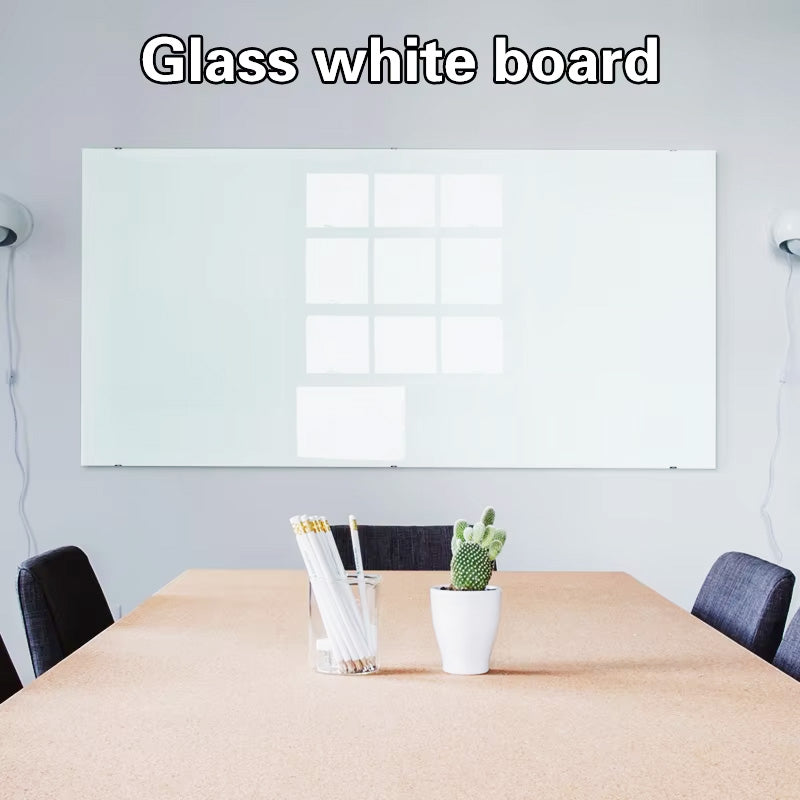 Office Frameless Glass Writing Board Custom High-Quality Magnetic Glass Dry Erase Board Tempered Glass Whiteboard For Wall