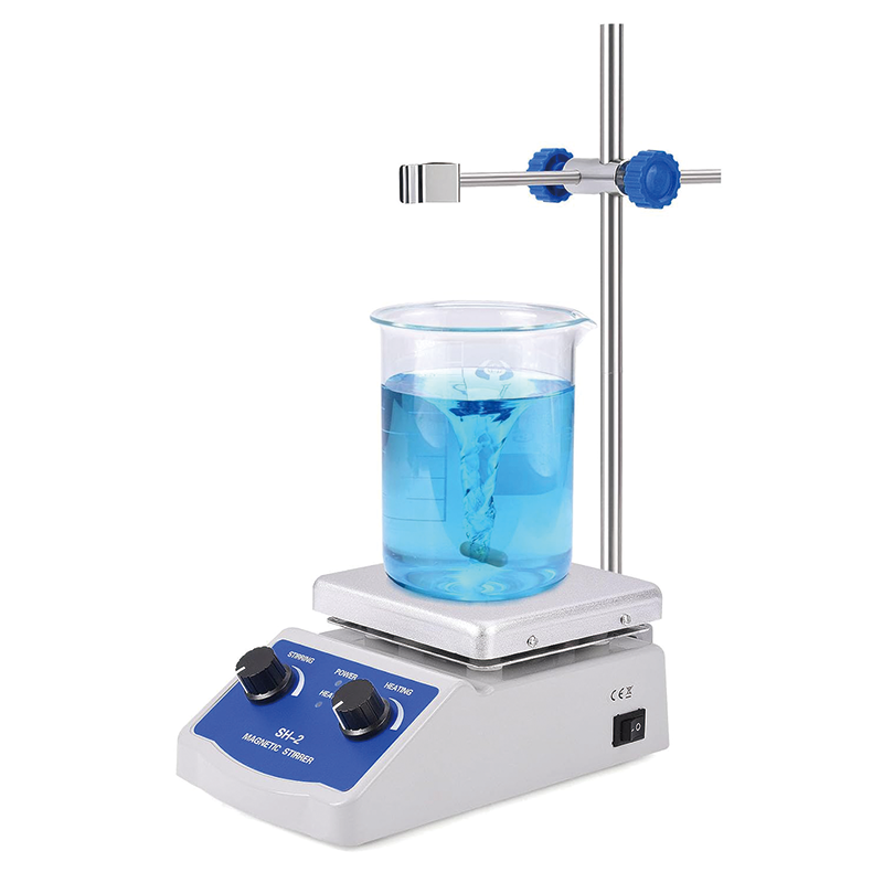 Magnetic Stirrer, 100-2000 RPM Stirrer, 1000ml Mixing Capacity Laboratory Magnetic Stirrer Hotplate, Max 520°F Hotplate