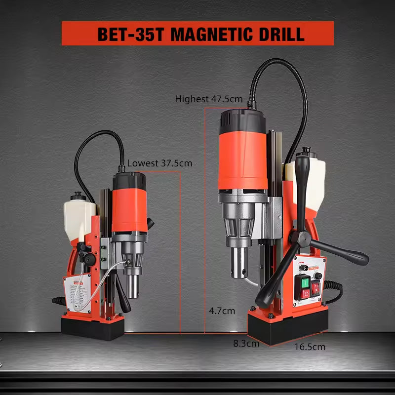 Light Body 12.5kg Annular Cutter 35mm Magnetic Drill Steel Twist Drill Machine Steel Hollow