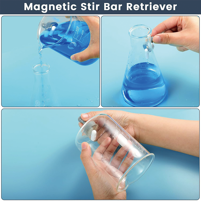 Magnetic Stirrer, 100-2000RPM Hot Plate with Magnetic Stirrer, Magnetic Stir Bar, Stir Bar Retriever, Hot Plate Max 520℉ 2000mL Magnetic Hotplate Stirrer