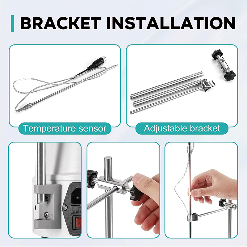 Laboratory Heating Mantle, 350W 1000ml Thermocouple Magnetic Stirring Mixer with Temperature Control Probe